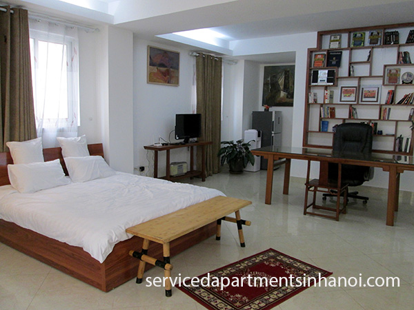 A wonderful one bedroom studio for leasing near Giang Vo street, Ba Dinh district