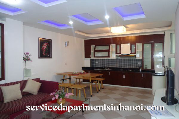 Deluxe style serviced apartment for rent in Hai ba Trung