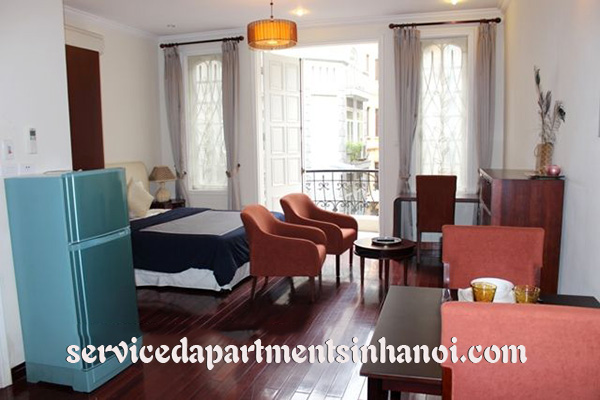 French style Studio apartment for rent in Quan Thanh st, Ba Dinh