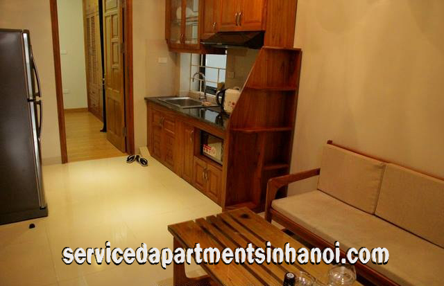 Fully furnished Two Bedroom Apartment Rental in Ngoc Khanh str, Ba Dinh, Cheap Price