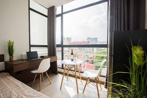 Pretty and Cozy Serviced Apartment Rental in Dong Da district, Full of Natural Light