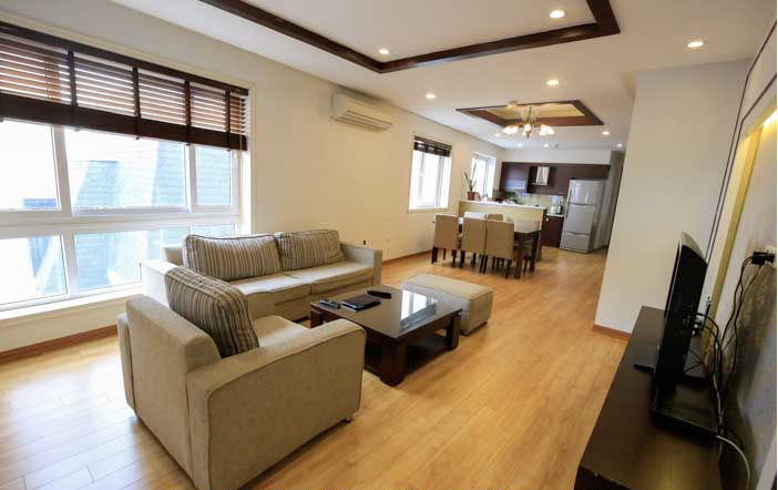 Super Bright Three Bedroom Apartment Rental near Thong Nhat Park, Hai Ba Trung District