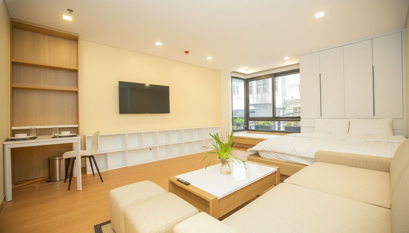 🏠 BEAUTIFUL STUDIO FOR RENT - PRIME LOCATION XUAN DIEU 🏠
