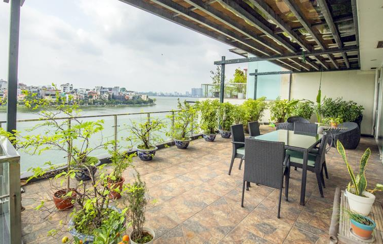 Amazing Lakeview & Large Terrace 3 BR Apartment In Quang An Str, Tay Ho