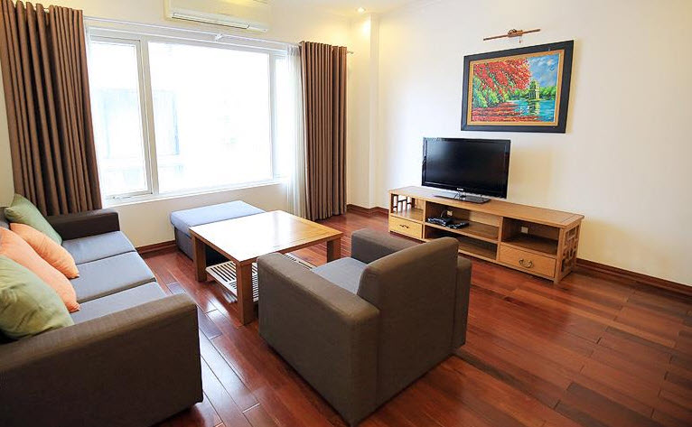 Balcony & Modern 2 BR Apartment For Rent in To Ngoc Van str, Tay Ho, Affordable Price