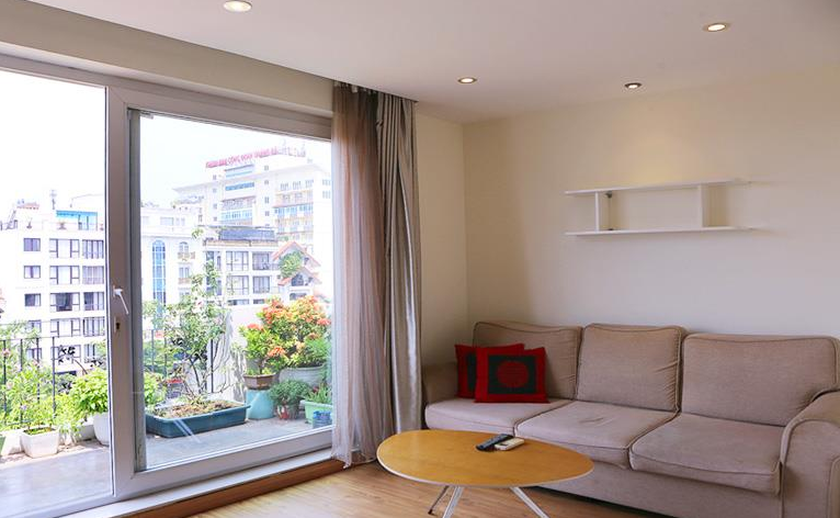 Balcony & Nice View Apartment for rent in To Ngoc Van str, Tay Ho
