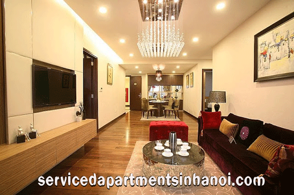 Beautiful rental three bed apartment in Hoa Binh Green City, Hai Ba Trung