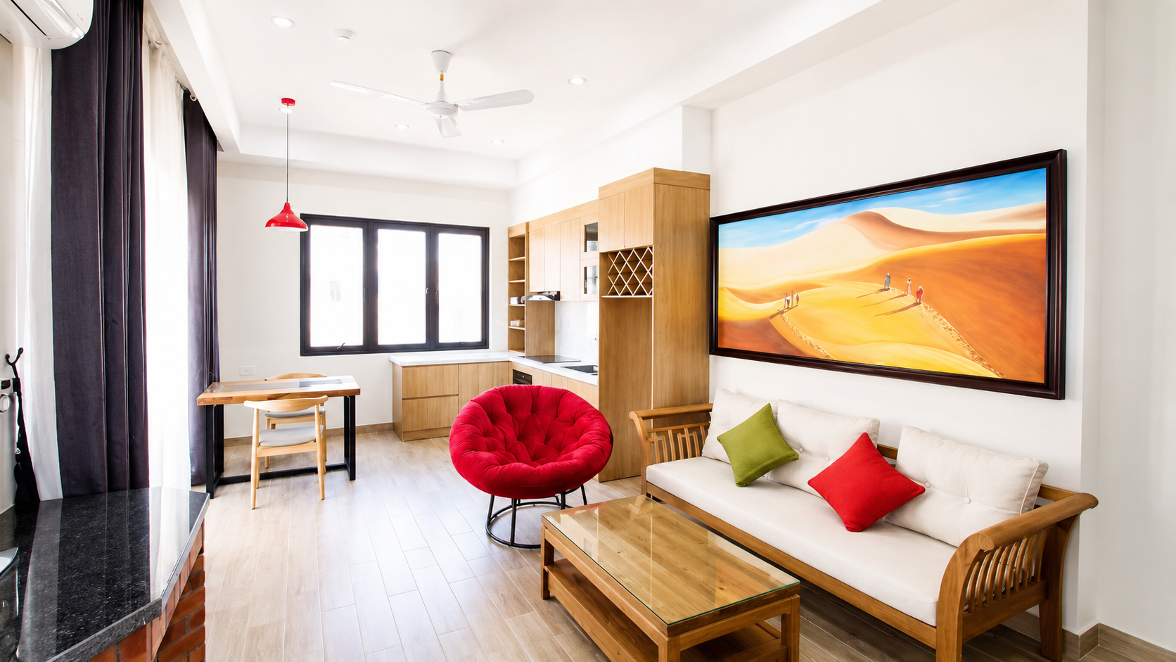 Beautifully decorated 2 BR Duplex Apartment Rental in Tu Hoa str, Tay Ho