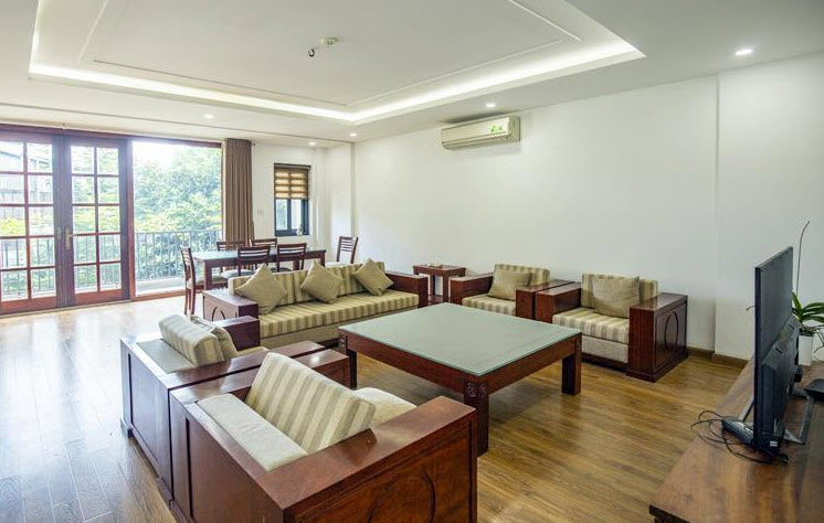 Very Spacious & Bright 3 bedroom apartment for rent in Xuan Dieu str, Tay Ho