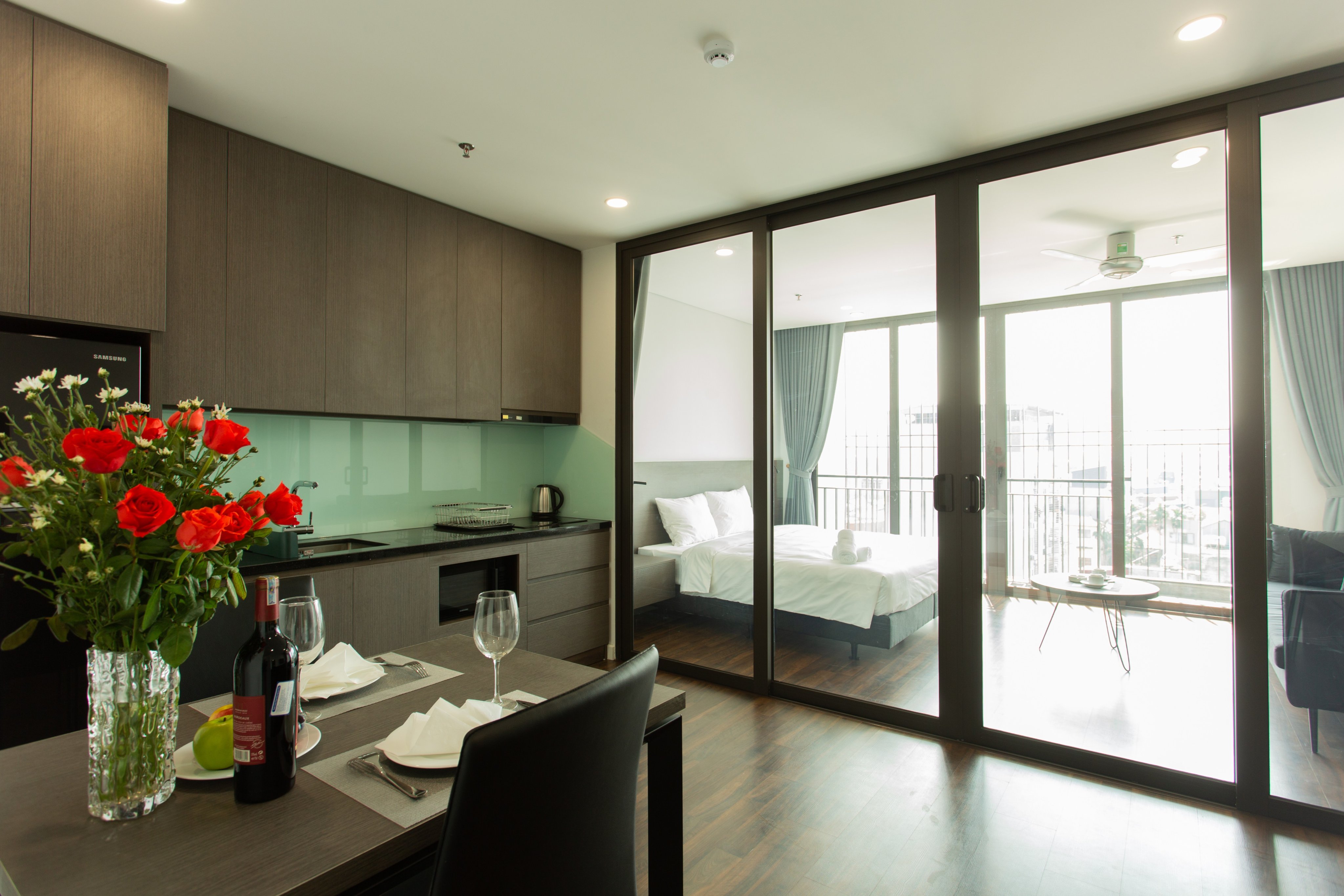 New Modern apartment for rent in Doi Can str, Ba Dinh distr, high quality furniture