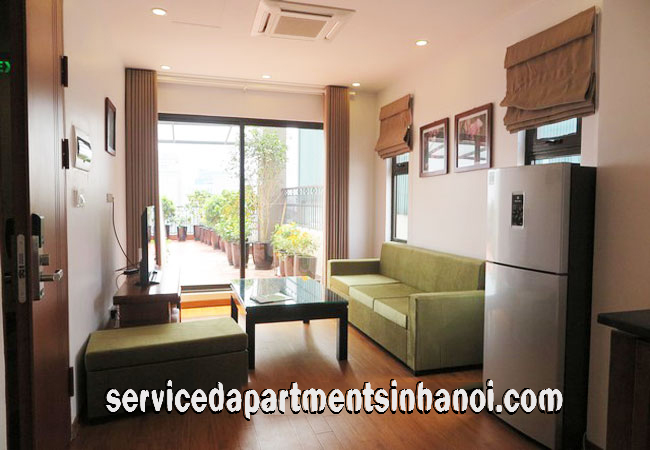 Brand New Apartment with Nice Garden Rental in Linh Lang str, Ba Dinh
