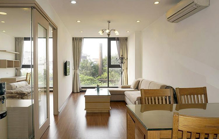 Very Bright & Modern 1 BR Apartment Rental Hai Ba Trung district, Hanoi