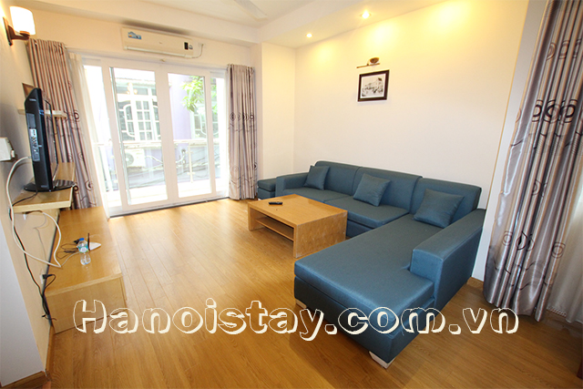 Bright and Spacious One Bedroom Apartment Rental in Hoang Hoa Tham street, Ba Dinh