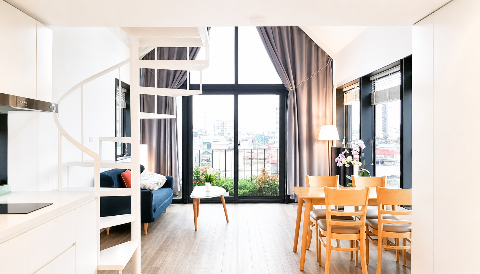 Bright Apartment for rent near Hoang Hoa Tham Area, Ba Dinh