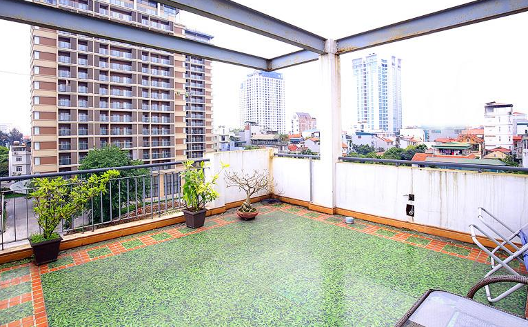 Huge Balcony, Lightful, Beautiful view & Spacious Apartment in Dang Thai Mai str, Tay Ho