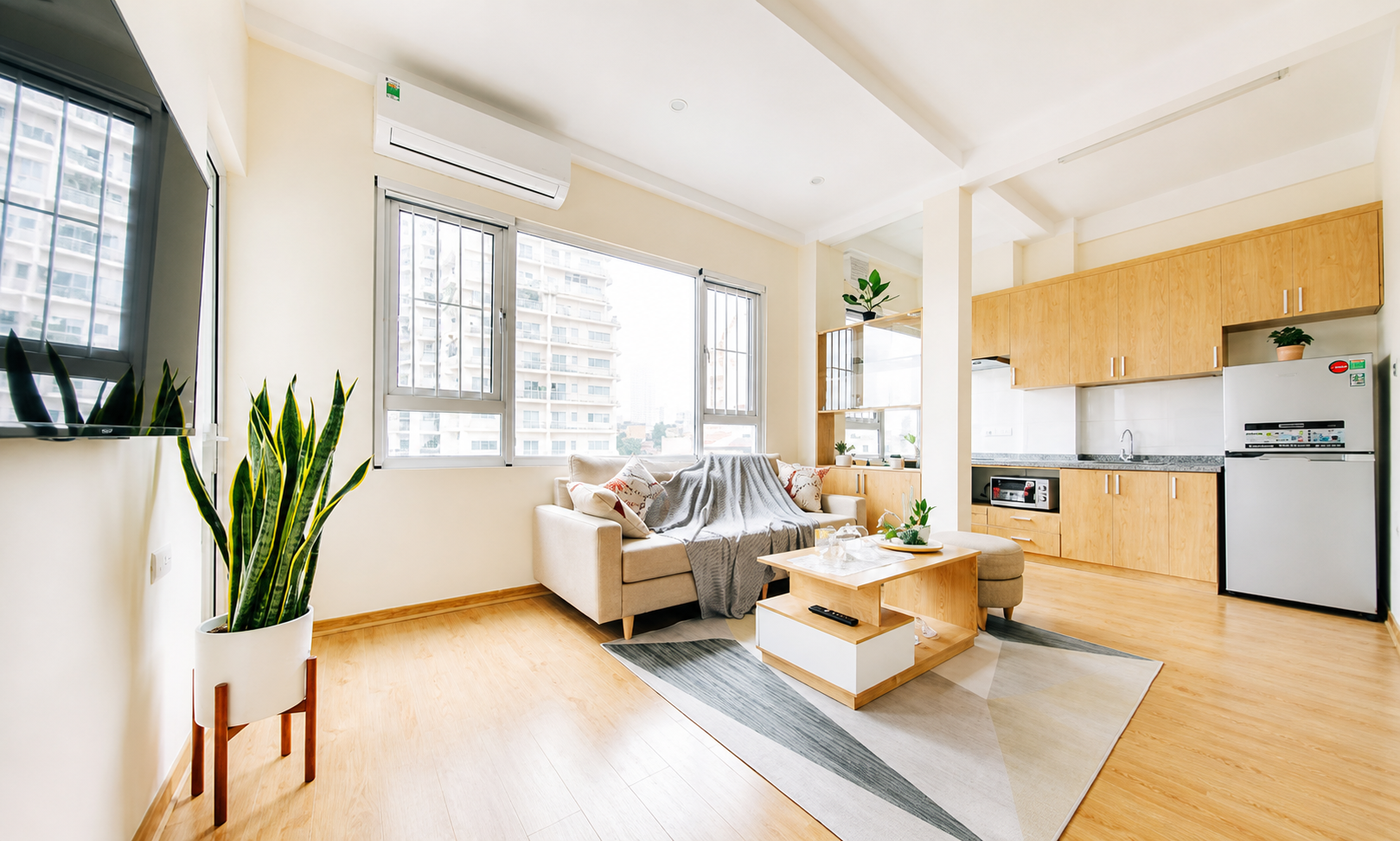 Bright & Well - Designed 2 Bedroom Property for rent near Hoang Hoa THam, Ba Dinh