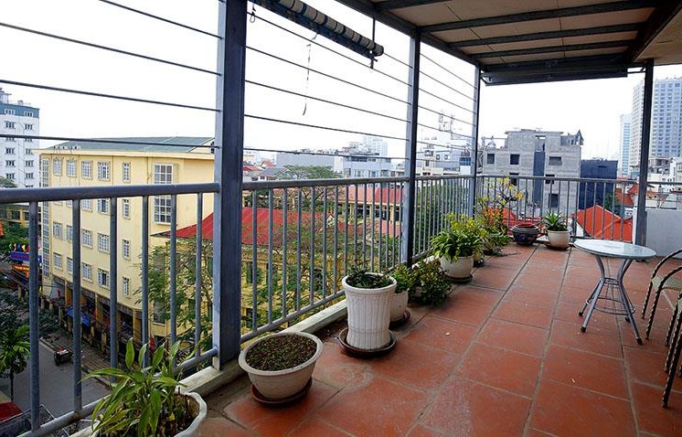 Budget one bedroom apartment with a fabulous terrace located in the center of Tay Ho