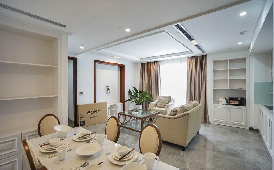 Central & Modern 2 BR Apartment Rental in Pham Hong Thai str, Ba Dinh
