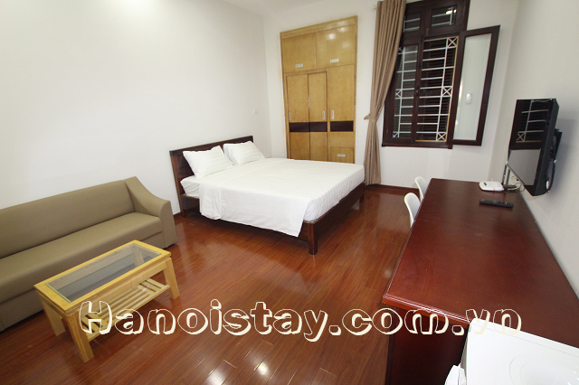 Cheap Serviced Apartment Rental in Van Cao street, Ba Dinh