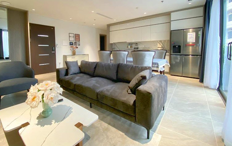 Contemporary and modern design 02 bedroom apartment for rent in Tay Ho