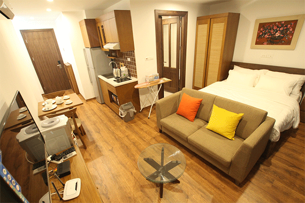 Cozy and Modern Studio Apartment rental in Tay Ho, Hanoi