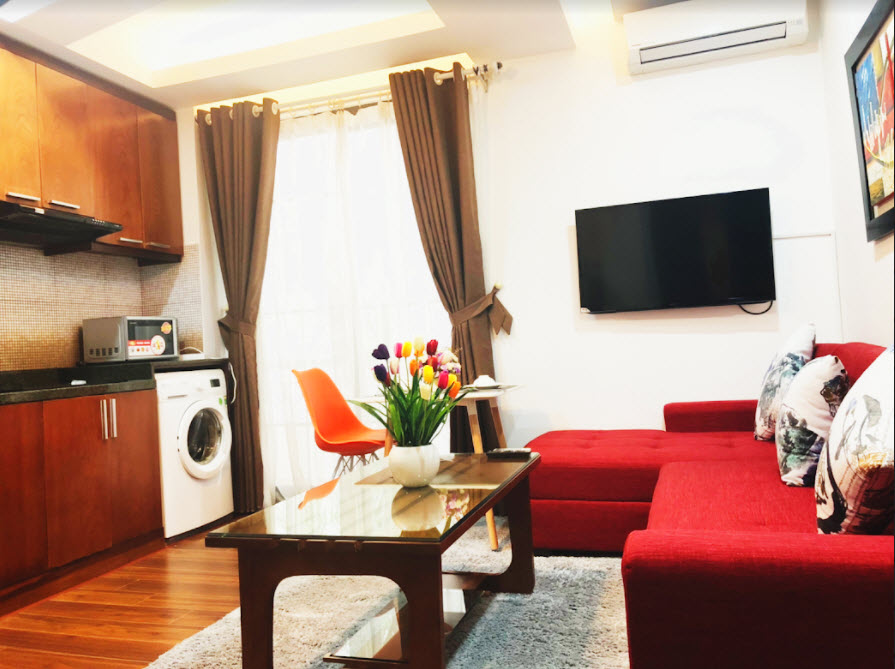 Delight One BR Serviced Apartment Rental in Dao Tan str, Ba Dinh