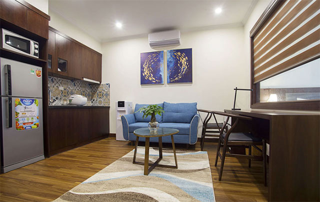 *Deluxe Serviced Apartment Rental in Tran Quoc Hoan Street, Cau Giay District*