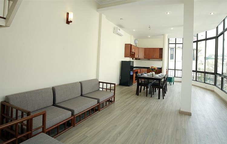 Duplex Style two bedroom apartment rental in Truc Bach, Ba Dinh