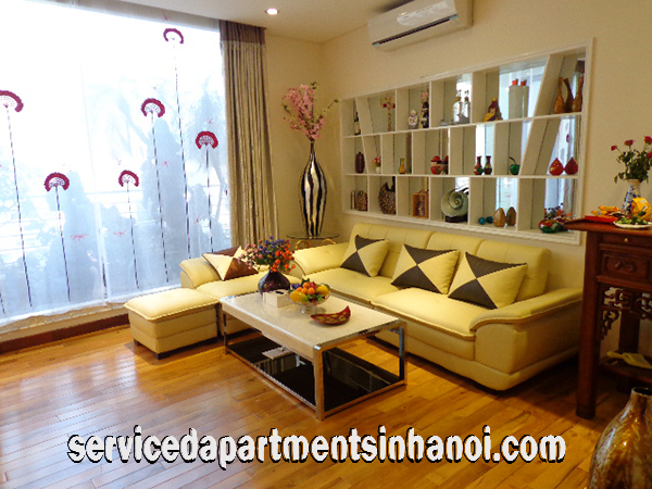 Duplex Three bedroom Serviced Apartment for rent in Kim Ma str, Ba Dinh