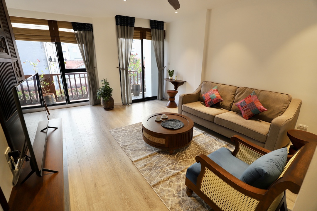 Elegant 2-Bedroom, 2-Bathroom Apartment for Rent in Ba Dinh District, Hanoi