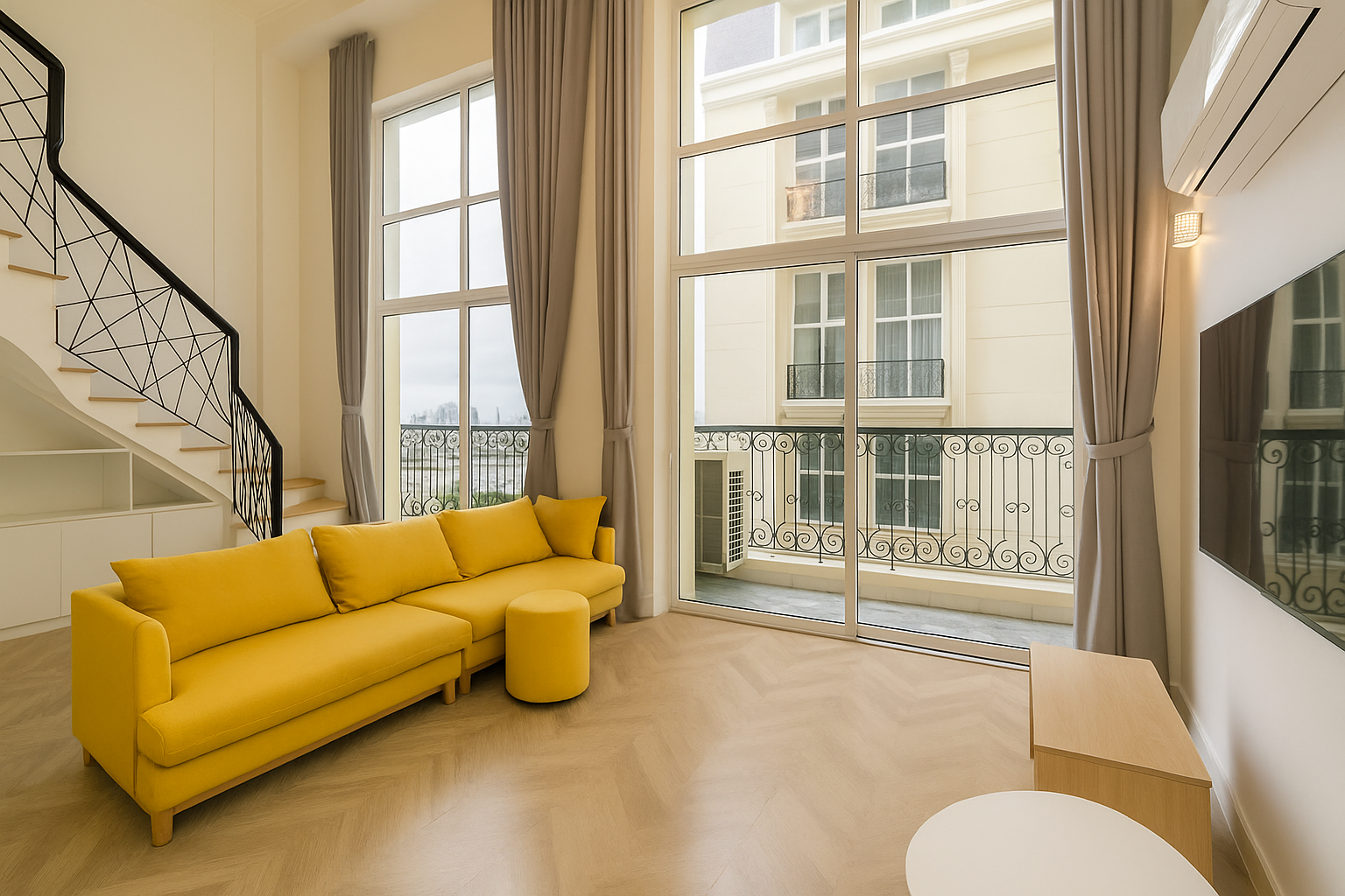  Exclusive Duplex 2-Bedroom Apartment for Rent in Ngoc Thuy, Long Bien