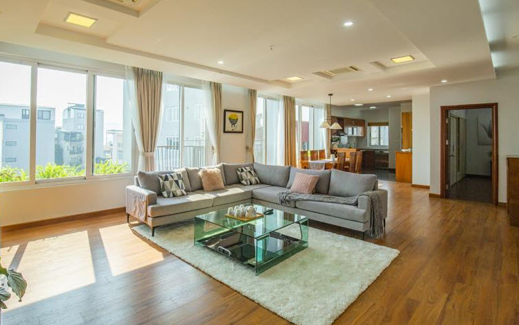 Full of Light & Lake view 04 BR Apartment Rental in Quang Khanh, Tay Ho, High Quality Amentities