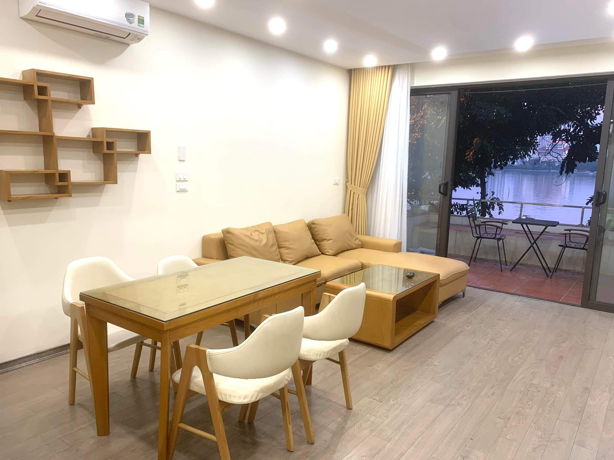 Good Size & Lake View Apartment for rent in Nhat Chieu str, Tay Ho at affordable Price