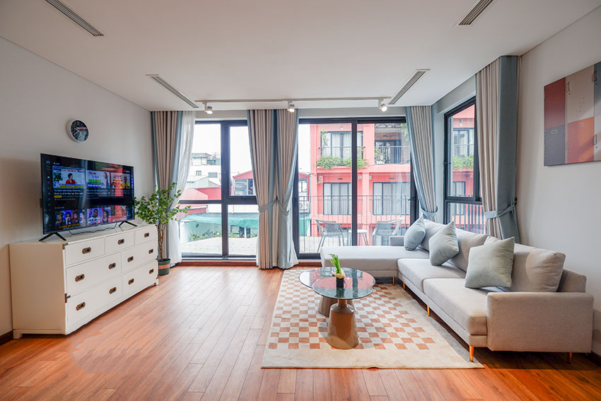 Good View & Beautifully decorated 03 BR Duplex Apartment Rental in Tu Hoa str, Tay Ho