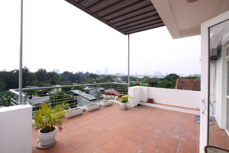 Great Terrace, Bright and Airy 02 Bedroom Apartment Rental in Dang Thai Mai street, Tay Ho