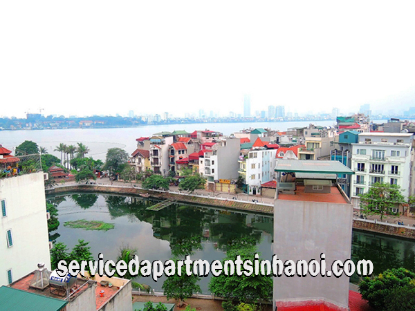 Great View and Big Balcony Apartment Rental in Yen Phu Area, Tay Ho