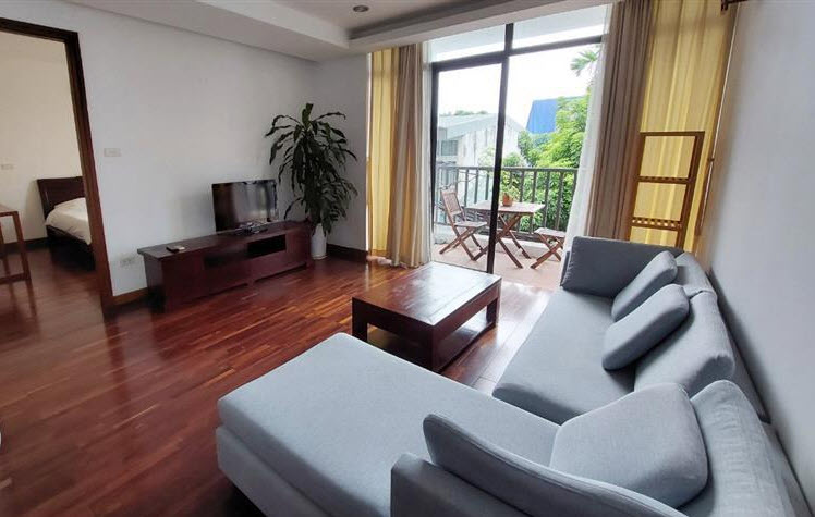 Green View with Balcony 02 bedroom apartment for rent in Tay Ho, West lake