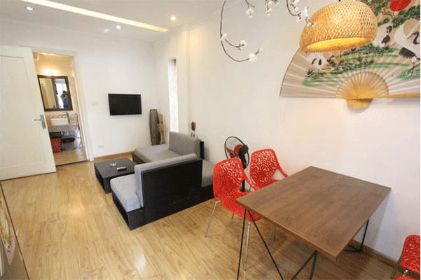 High Floor and Modern One Bedroom Apartment Rental in Center of Ba Dinh