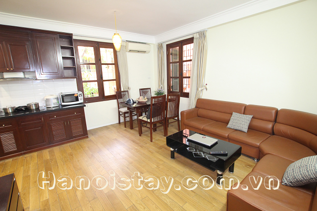 High Quality One Bedroom Apartment Rental in Kim Ma street, Ba Dinh