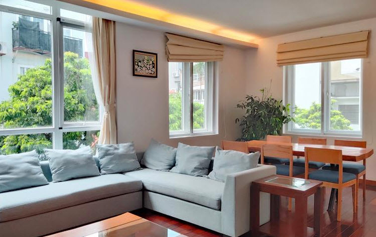 Highlight 2 BR Apartment Rental in Xuan Dieu str, Tay Ho, Very Modern & Bright