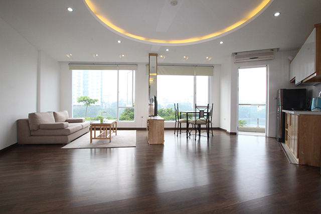 Lakefront one bedroom apartment rental in Truc Bach, Ba Dinh, Full of Light & Modern
