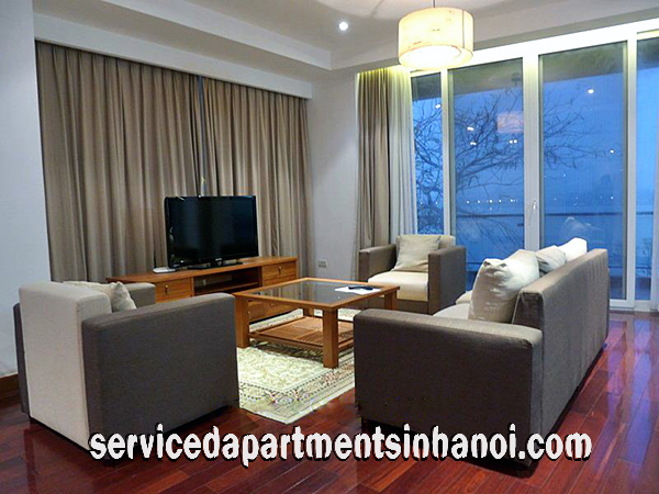 Lakeview Two Bedroom Apartment for rent in Nhat Chieu street, Tay Ho, Hanoi