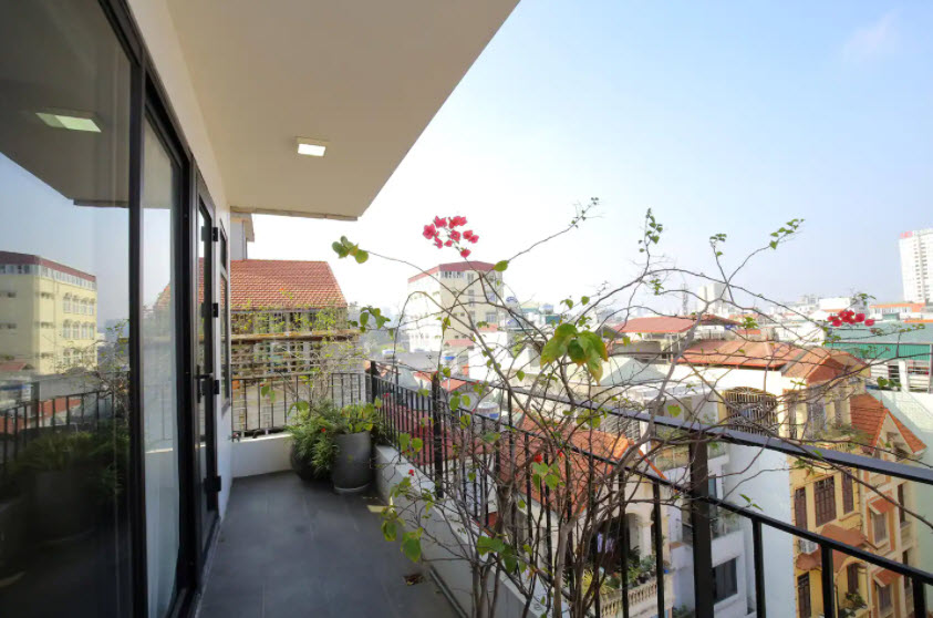 Light-filled one-bedroom apartment in Van Cao str,  Ba Dinh district