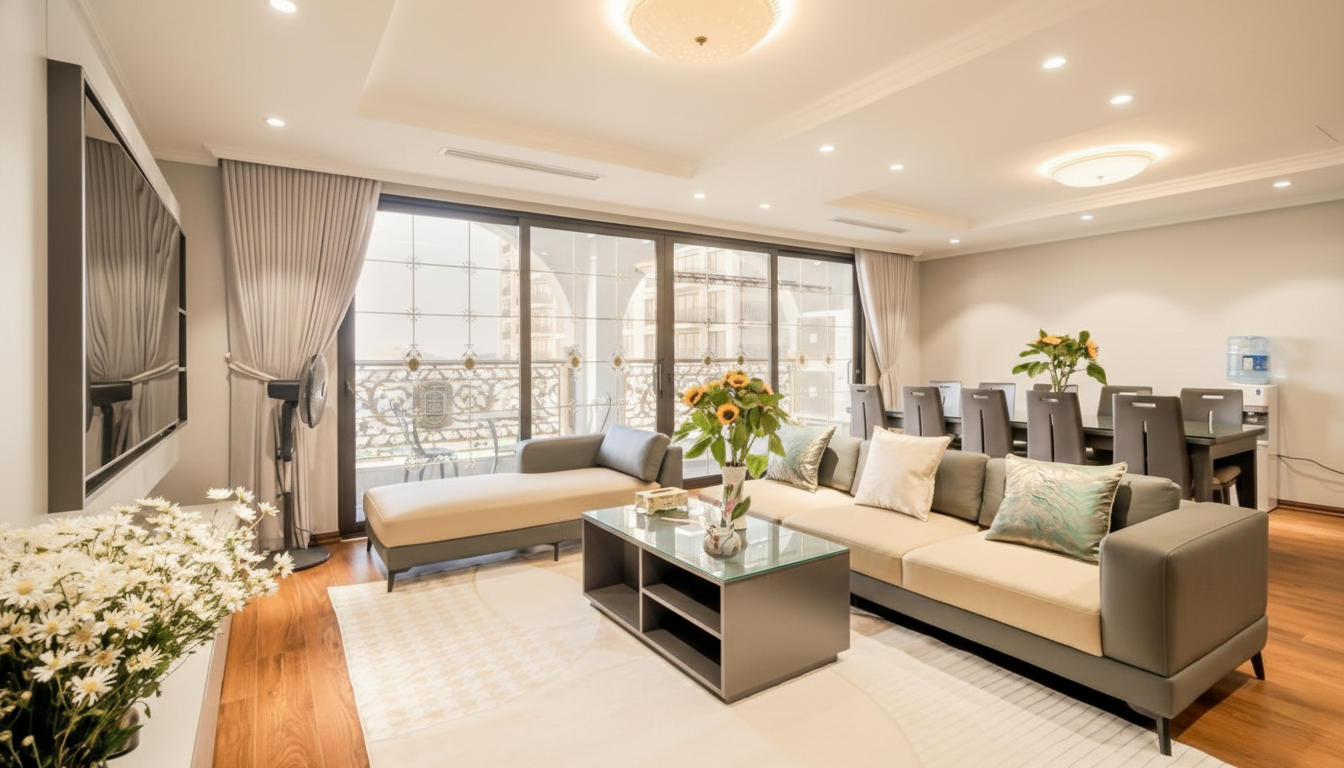 Luxurious and spacious 4 bedroom apartment for rent in West lake