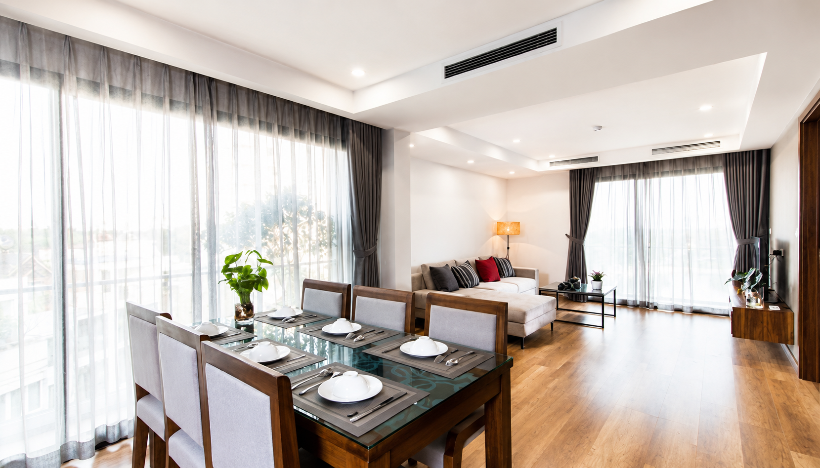 Luxury 2 Bedroom Serviced Apartment Rental in Dong Da District, Spacious, Airy with Lake View