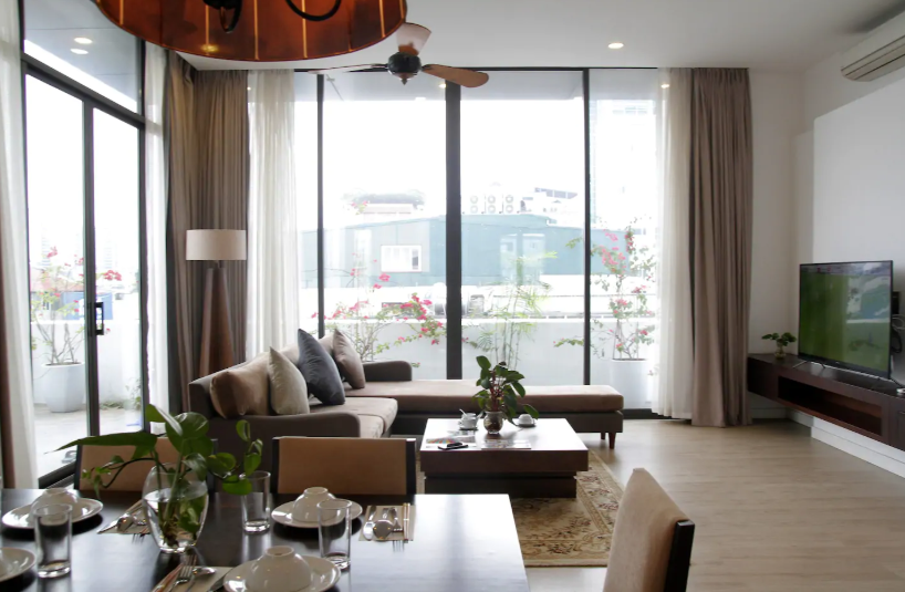 Luxury two bedroom apartments rental near Hoan Kiem lake