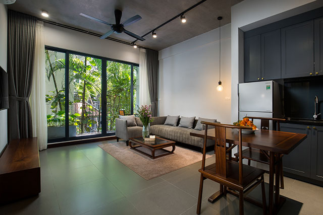 *Magnificant One Bedroom Apartment Rental in Tu Hoa street, Tay Ho, Green View*