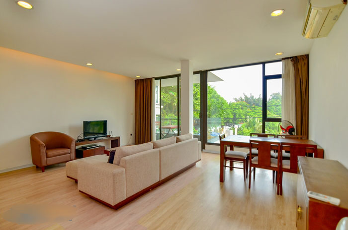 Lake View & Nice Balcony 2 BR Apartment for rent In Quang Khanh str, Tay Ho