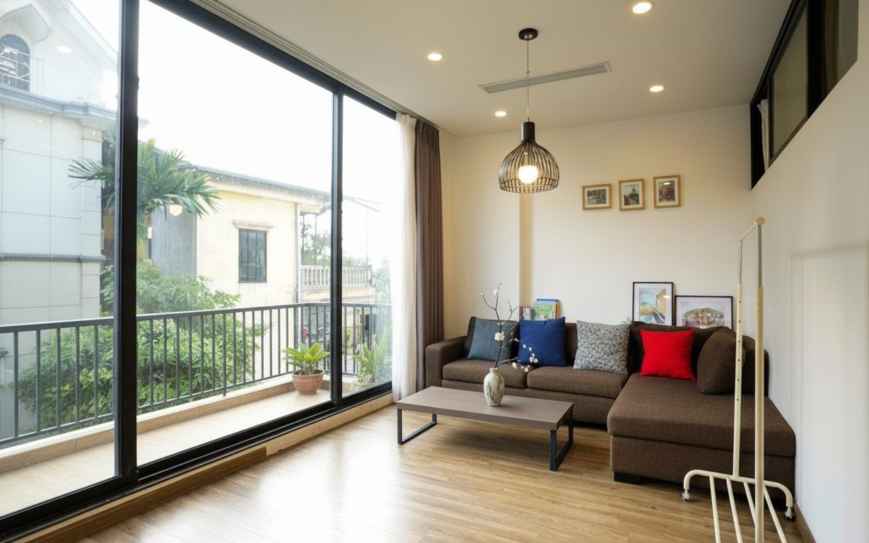 Modern 02 bedroom apartment for rent in Quang Khanh str, Tay Ho, near the lake
