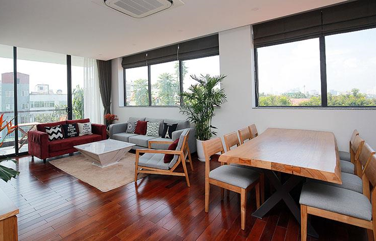 Modern 04 Bedroom Apartment Rental in Tay Ho Road, Tay Ho District with Pool indoor